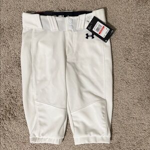 Under Armour Kids White Athletic Softball Pants